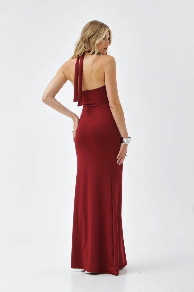 Vestido largo cuello americano - Image 5