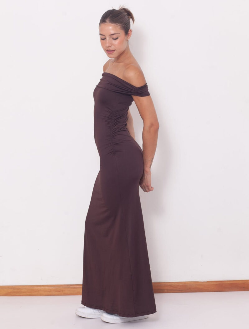 Vestido largo cuello bote - Image 2