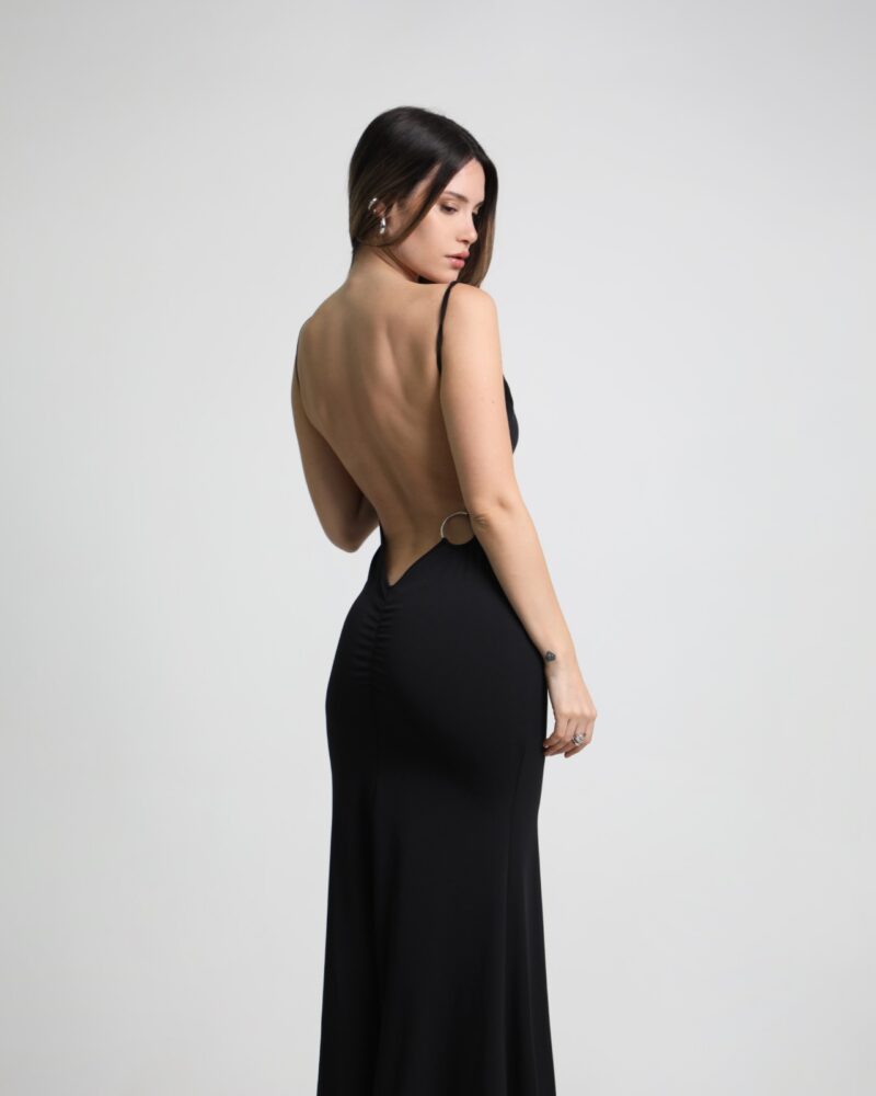 Vestido argolla espalda