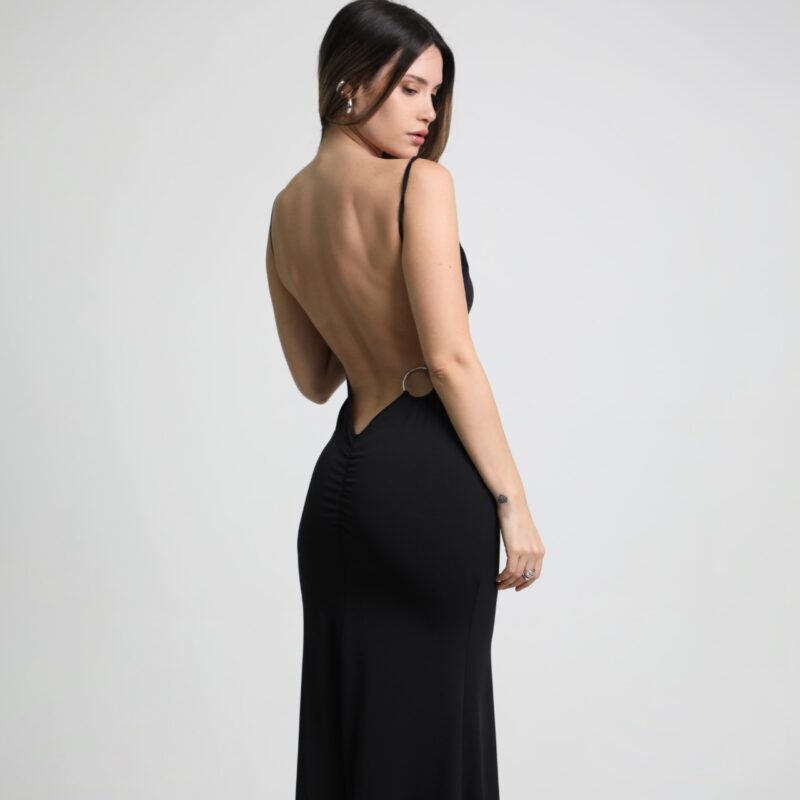 Vestido argolla espalda
